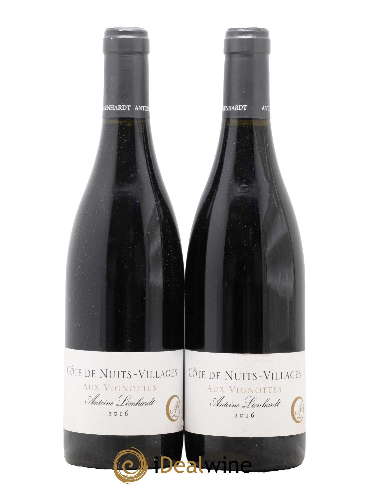 Côte de Nuits-Villages Aux Vignottes Antoine Lienhardt 2016 - Lot de 2 bouteilles - 0