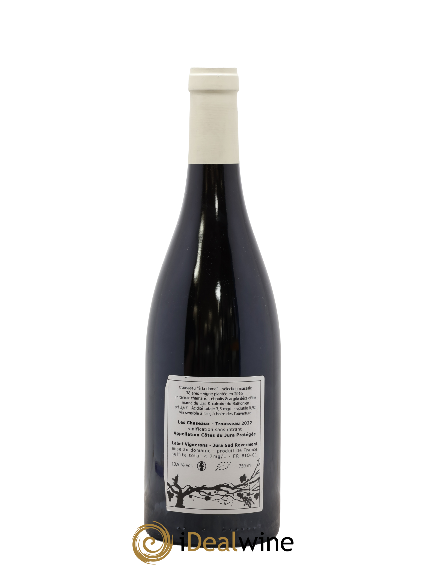 Côtes du Jura Les Chaseaux Romain - Julien - Charline Labet 2022 - Lot de 1 bouteille - 1