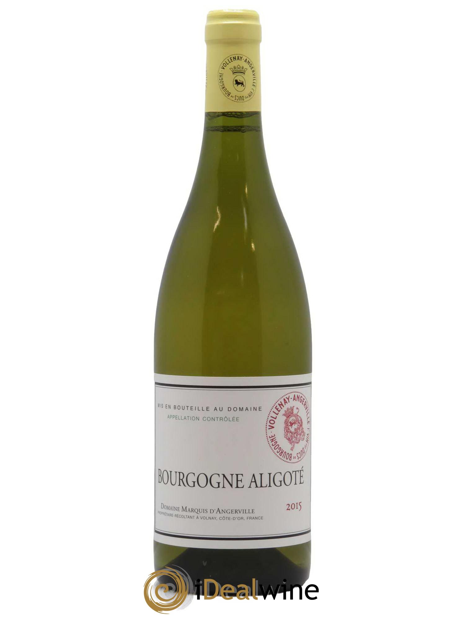 Bourgogne Aligoté Marquis d'Angerville (Domaine)  2015 - Lot de 1 bouteille - 0