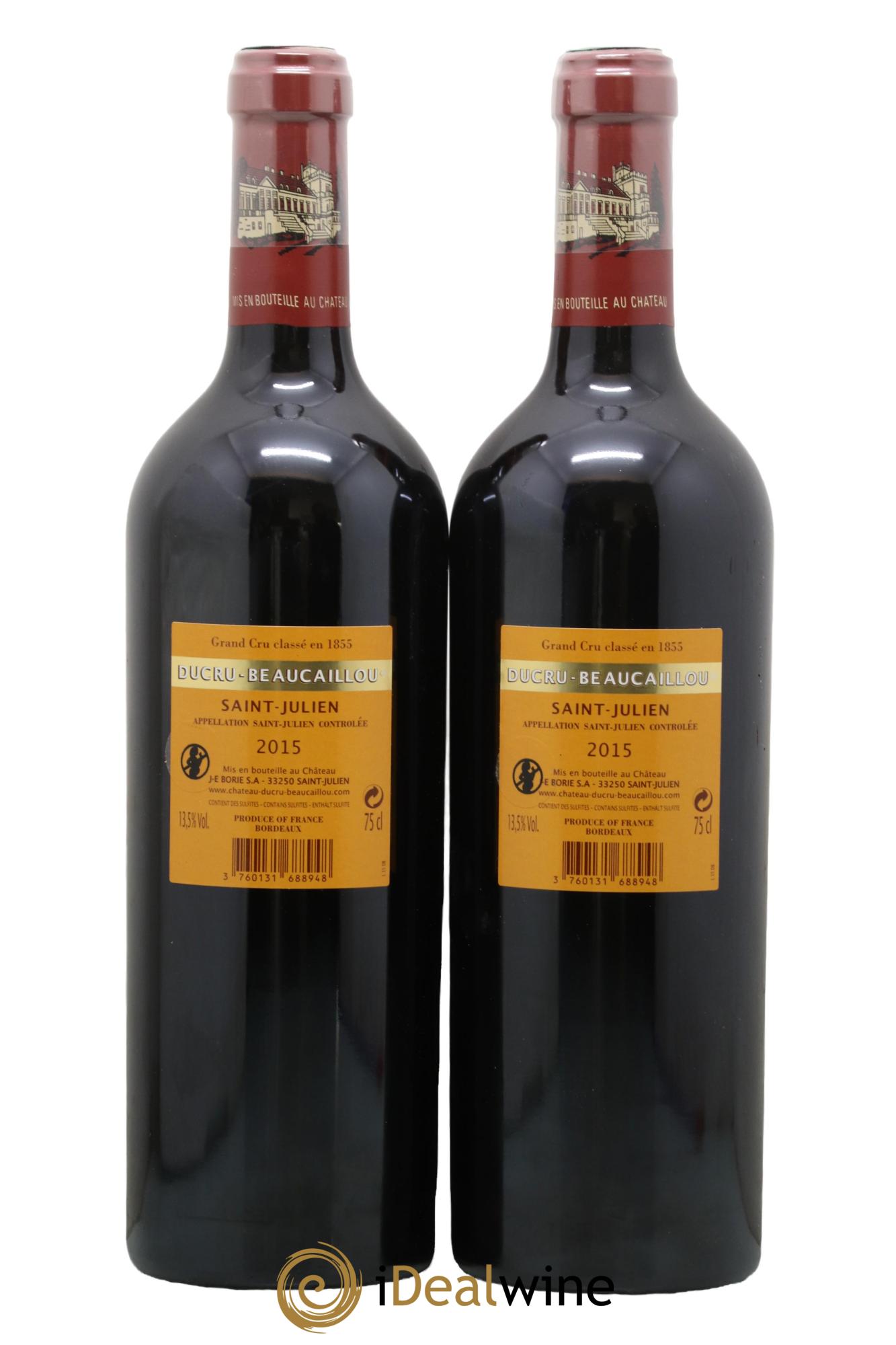Château Ducru Beaucaillou 2ème Grand Cru Classé 2015 - Lot of 2 bottles - 1