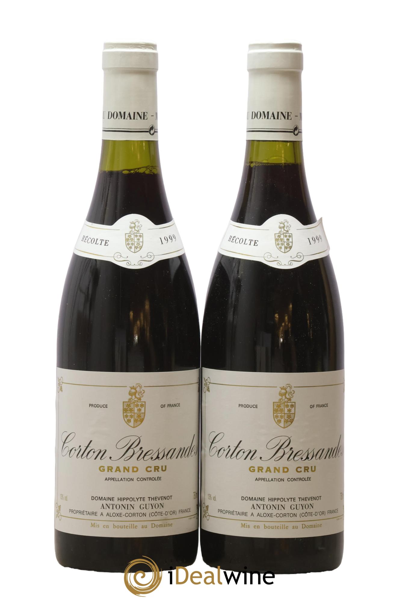 Corton Grand Cru Bressandes Antonin Guyon 1999 - Lot de 2 bouteilles - 0
