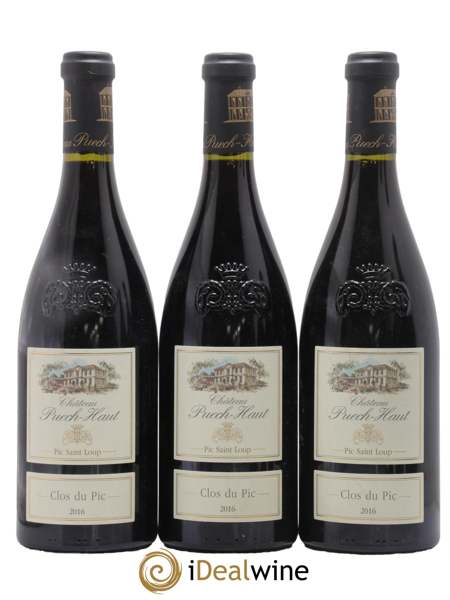 Pic Saint-Loup Château Puech-Haut Clos du Pic Gérard Bru 2016 - Lot of 6 bottles - 2