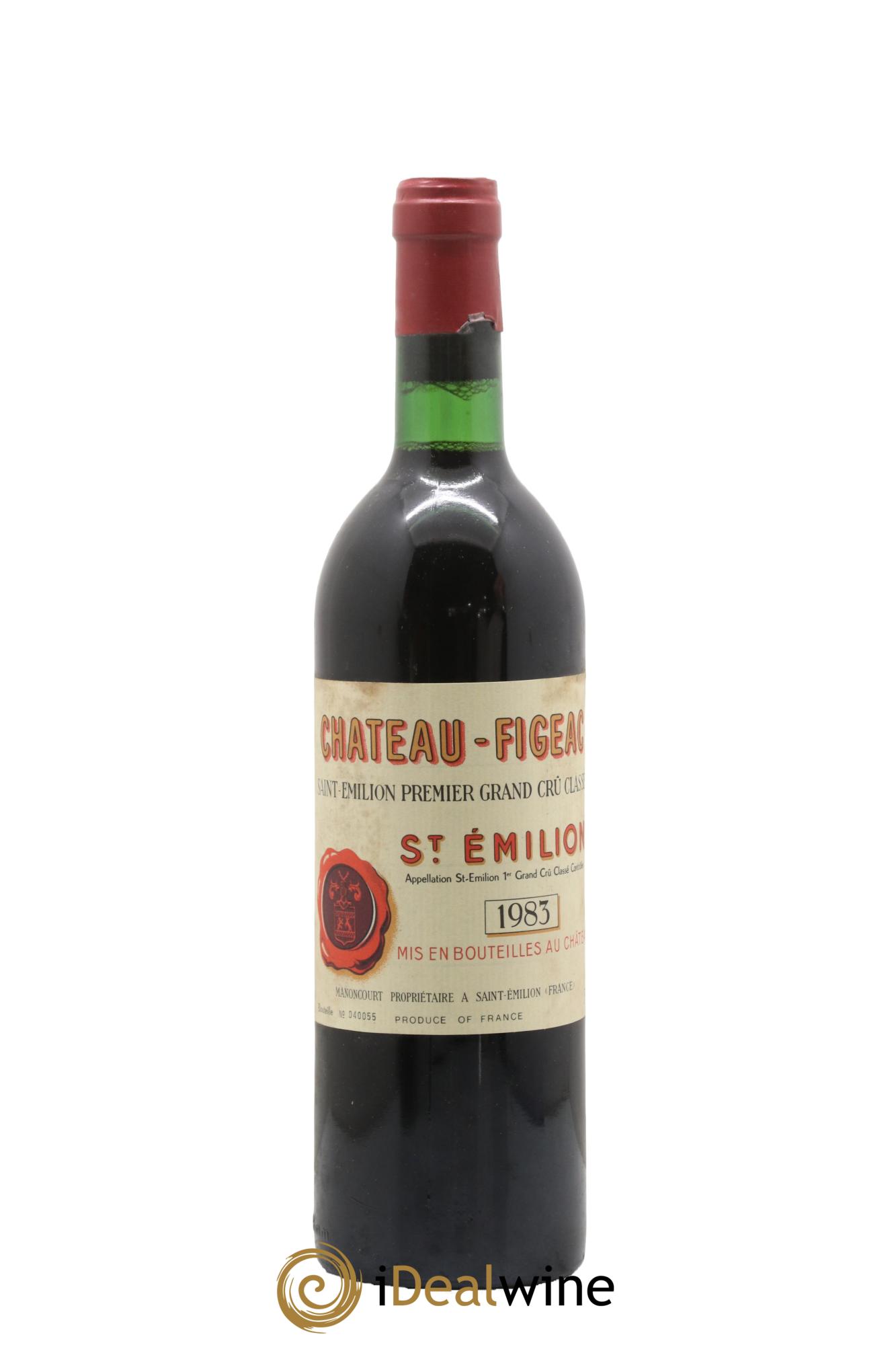 Château Figeac 1er Grand Cru Classé A 1983 - Lot de 1 bouteille - 0