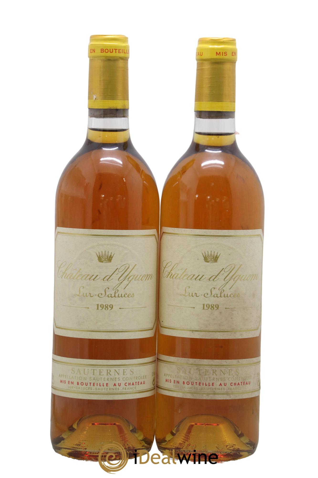 Château d' Yquem 1er Cru Classé Supérieur 1989 - Lot of 2 bottles - 0