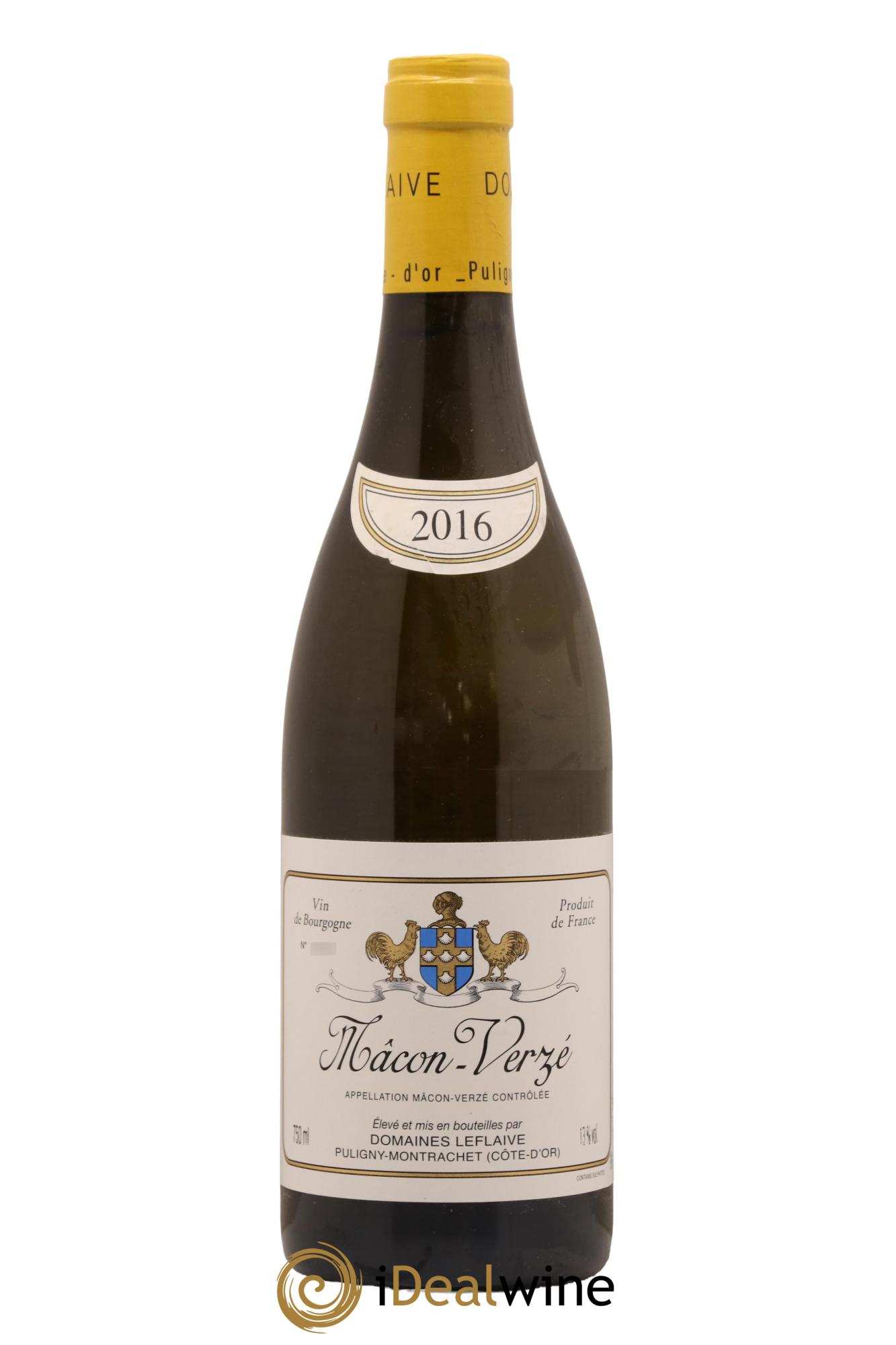 Mâcon Verzé Leflaive (Domaine) 2016 - Lot de 1 bouteille - 0
