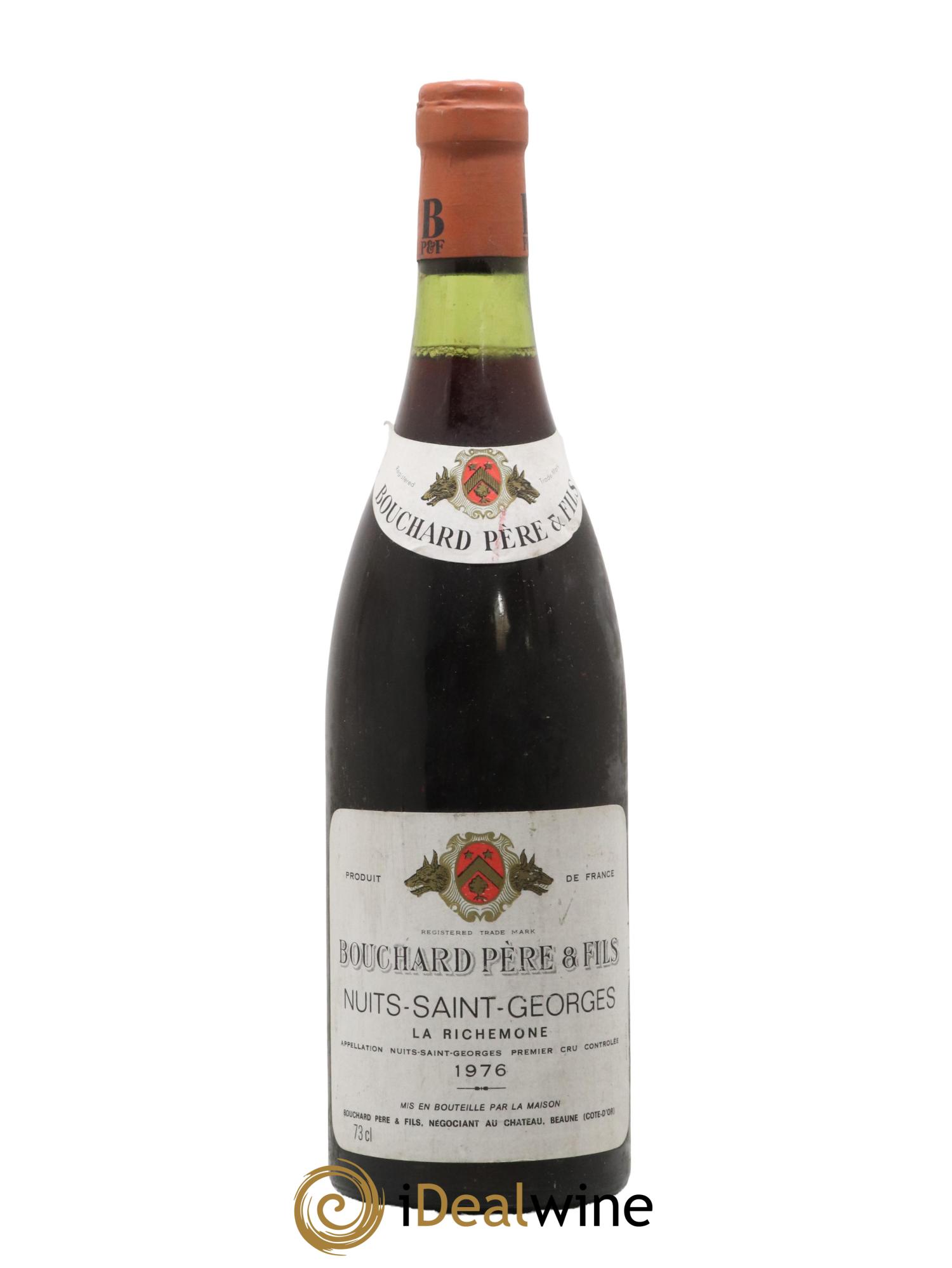 Nuits-Saint-Georges 1er Cru La Richemone Maison Bouchard 1976 - Lot de 1 bouteille - 0