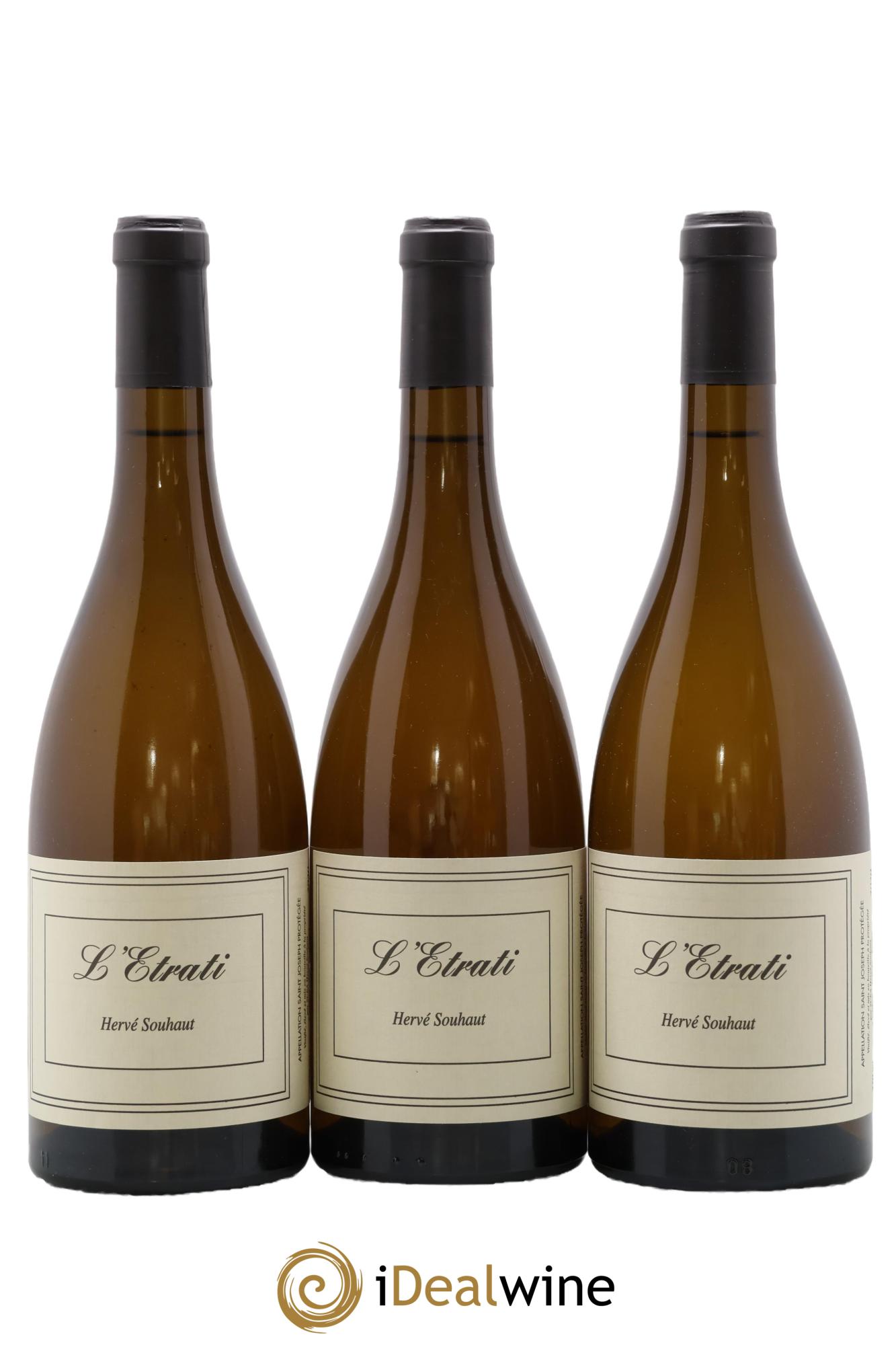 Saint-Joseph L'Etrati Hervé Souhaut 2020 - Lot of 3 bottles - 0