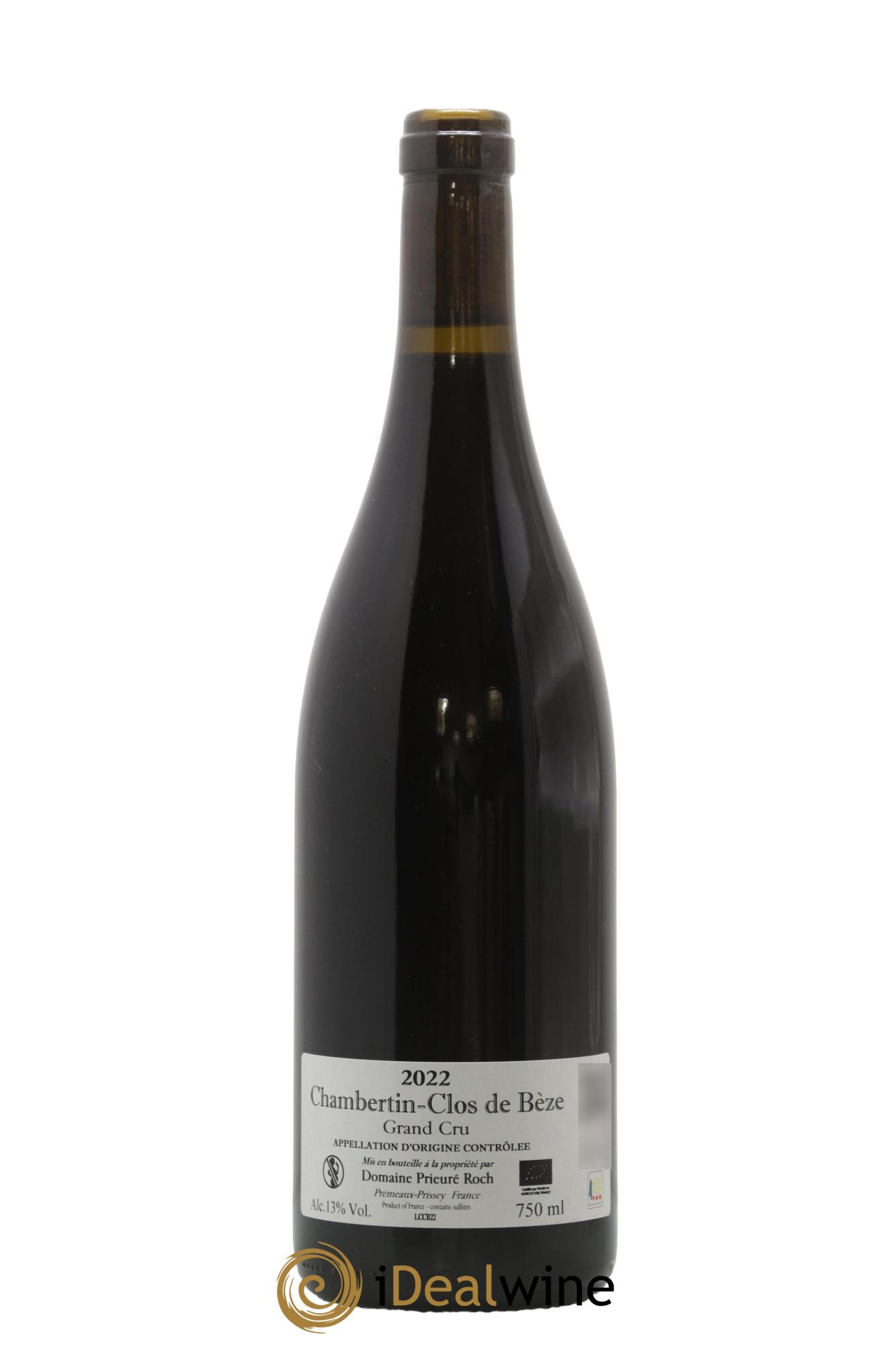 Chambertin Clos de Bèze Grand Cru Prieuré Roch 2022 - Lot de 1 bouteille - 1