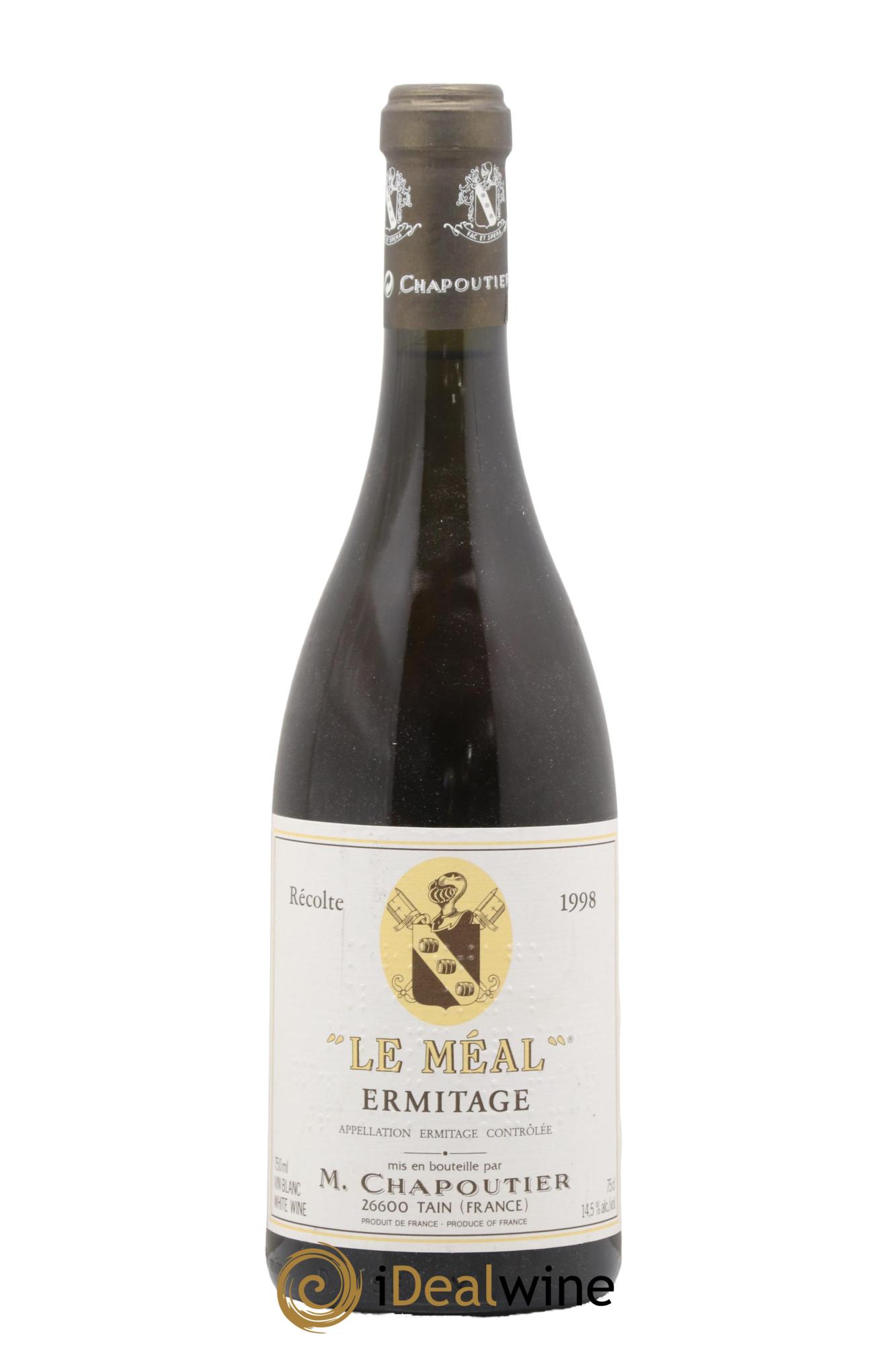 Hermitage Ermitage Le Méal Chapoutier 1998 - Posten von 1 Flasche - 0