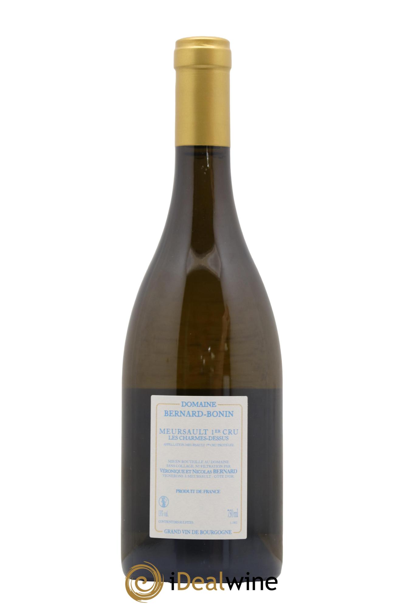 Meursault 1er Cru Les Charmes Dessus Bernard Bonin 2018 - Lot de 1 bouteille - 1