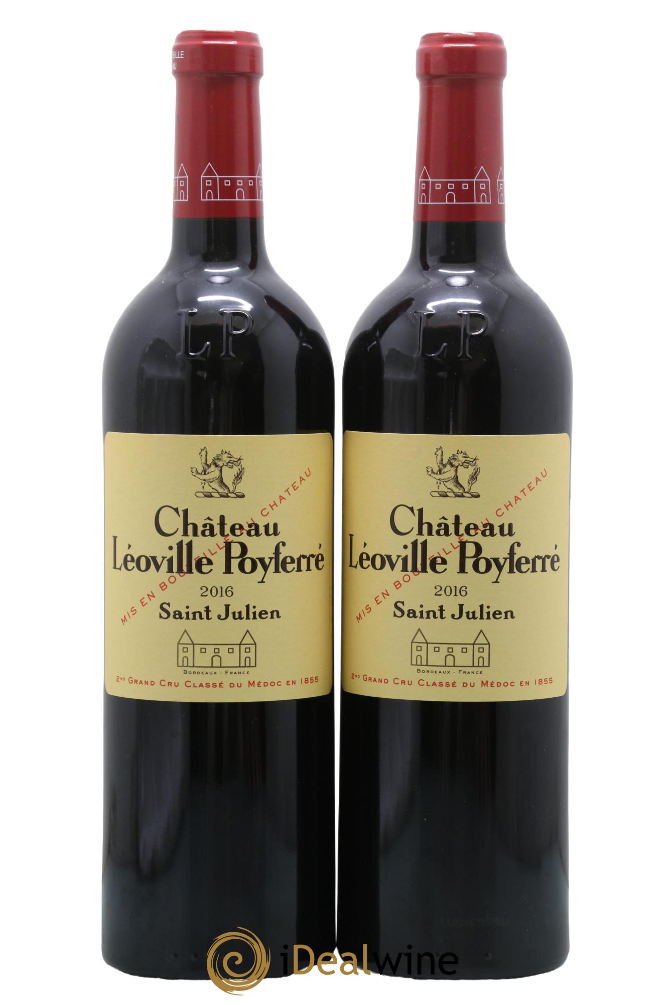 Château Léoville Poyferré 2ème Grand Cru Classé  2016 - Lot de 2 bouteilles - 0