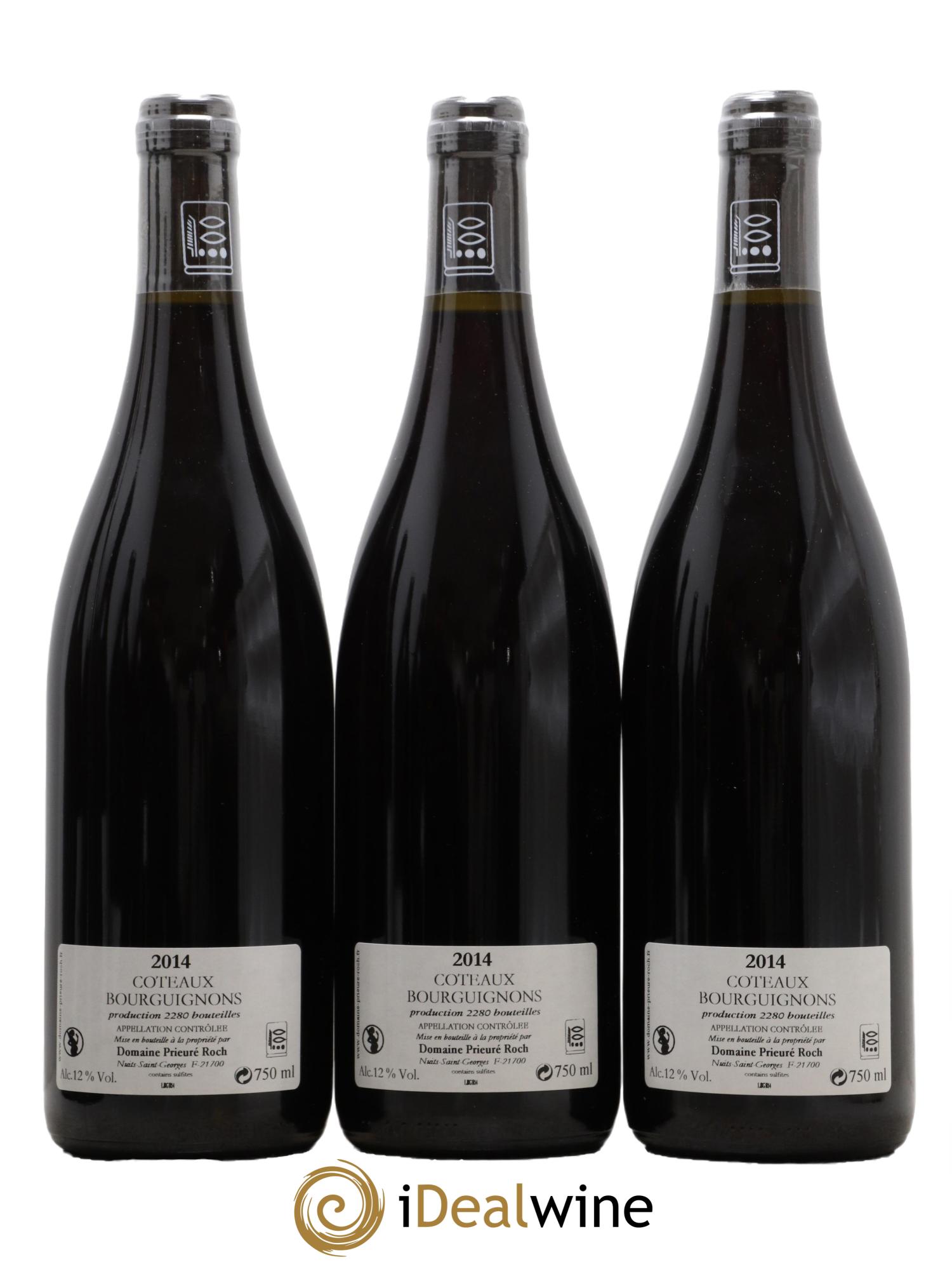 Coteaux Bourguignons Prieuré Roch 2014 - Posten von 3 Flaschen - 1