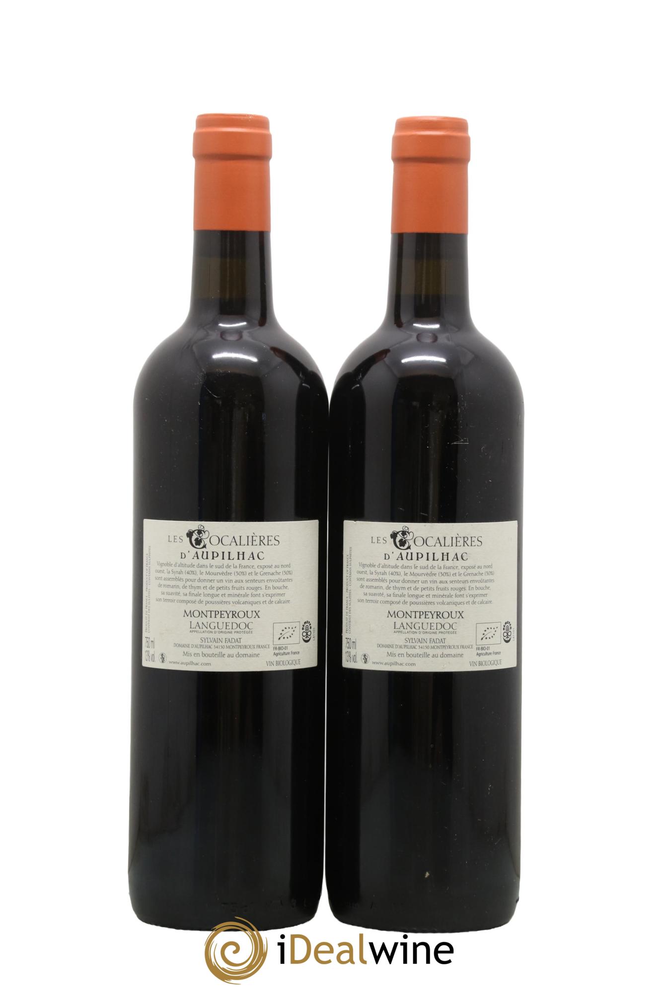 Coteaux du Languedoc Aupilhac (Domaine d') Les Cocalières 2015 - Lot of 2 bottles - 1