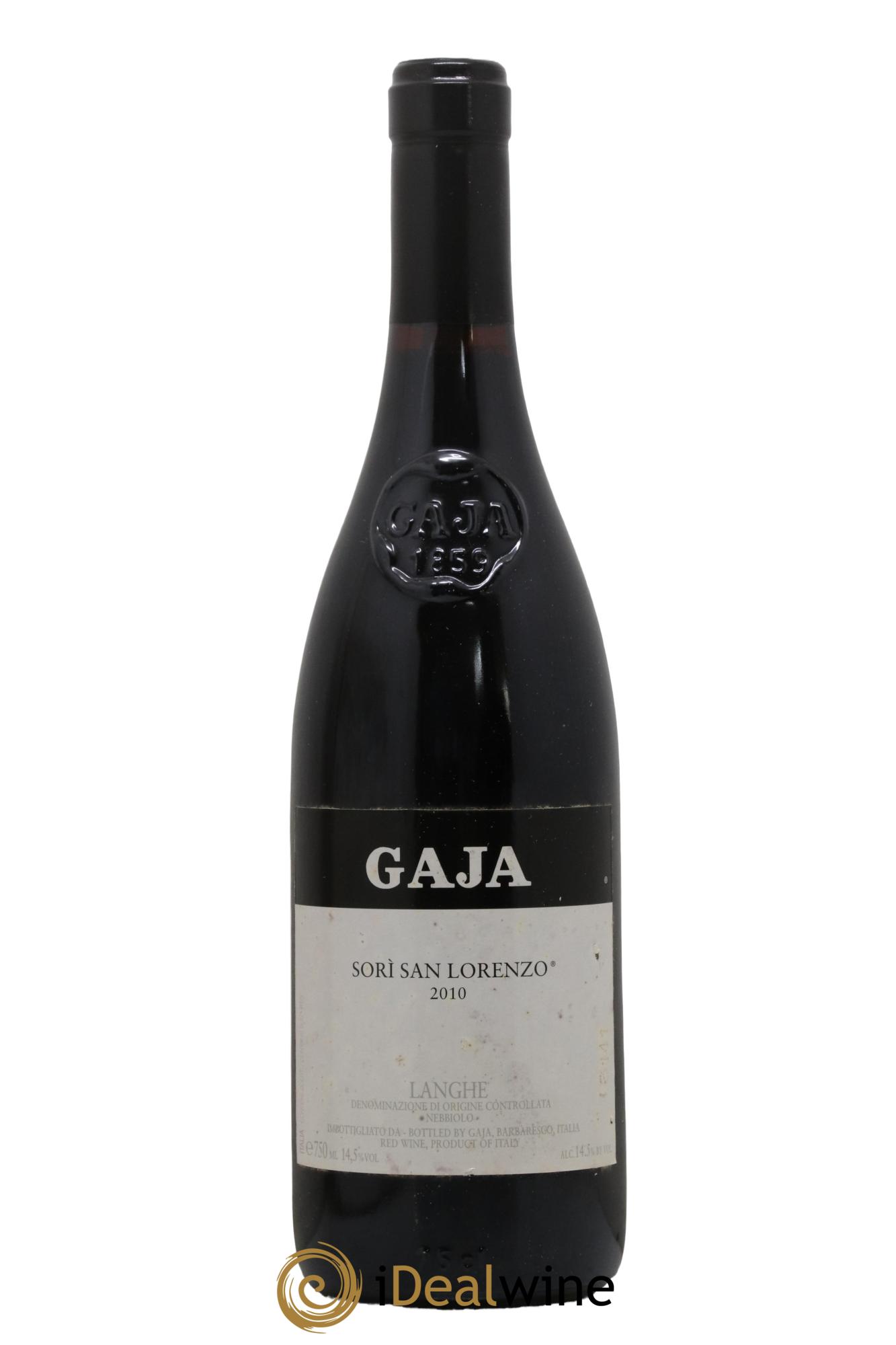 Langhe DOC Sori San Lorenzo Angelo Gaja 2010 - Lot of 1 bottle - 0