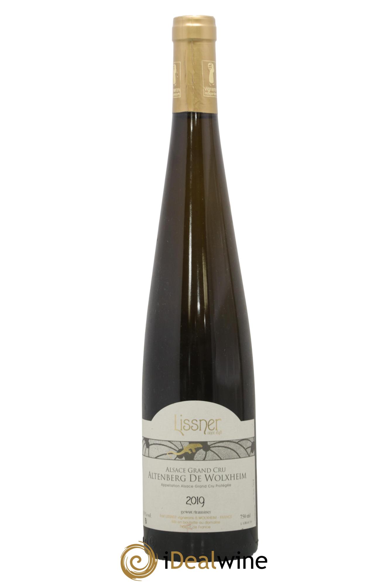 Alsace Gewurztraminer Grand Cru Altenberg De wolxheim domaine Clément Lissner 2019 - Lot of 1 bottle - 0