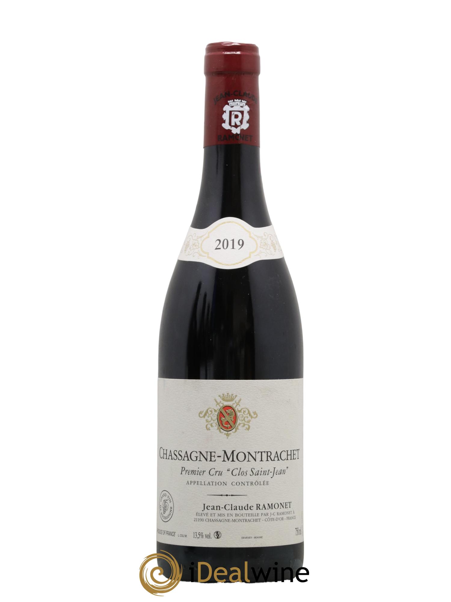 Chassagne-Montrachet 1er Cru Clos Saint-Jean Ramonet (Domaine) 2019 - Lot de 1 bouteille - 0