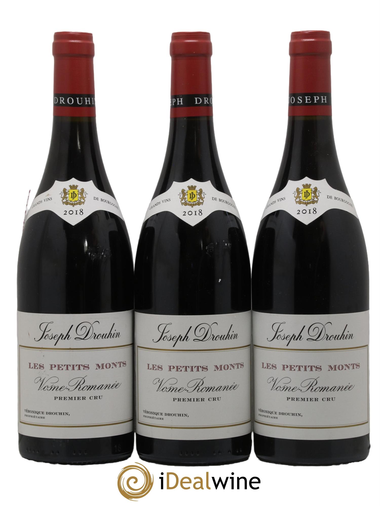 Vosne-Romanée 1er Cru Les Petits Monts Joseph Drouhin 2018 - Lot de 3 bouteilles - 0