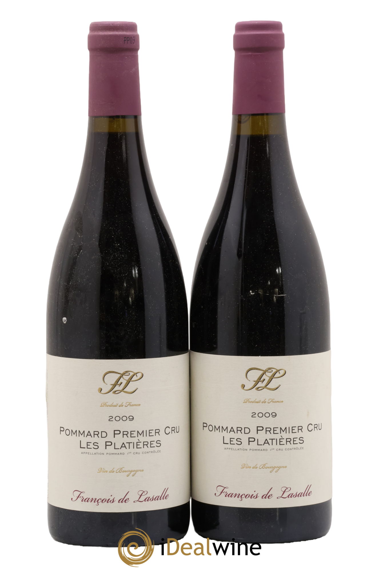 Pommard 1er Cru Les Platières François de Lasalle 2009 - Lotto di 2 bottiglie - 0