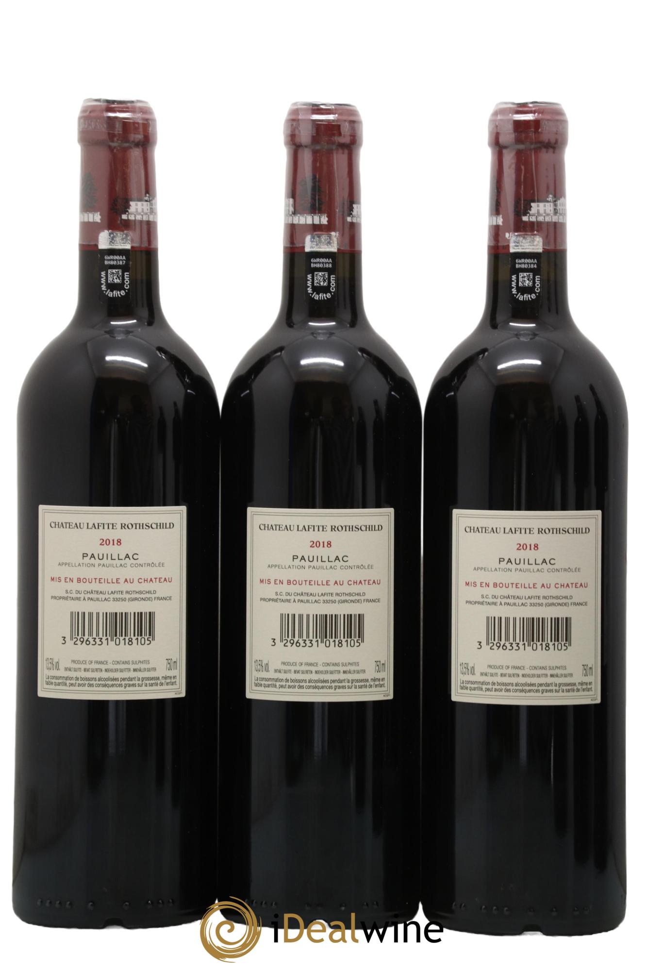 Château Lafite Rothschild 1er Grand Cru Classé 2018 - Lot of 6 bottles - 2