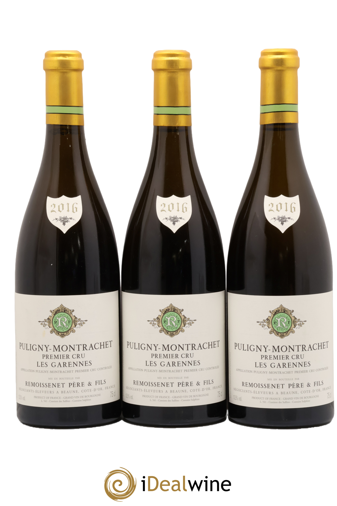 Puligny-Montrachet 1er Cru Les Garennes - Remoissenet Père et Fils 2016 - Lot de 3 bouteilles - 0