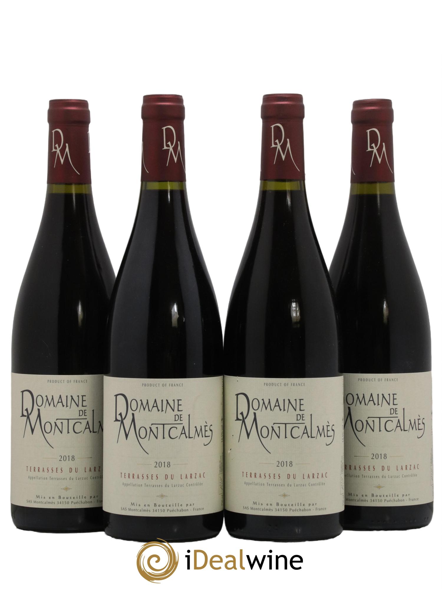 Terrasses du Larzac Domaine de Montcalmès Frédéric Pourtalié 2018 - Lot de 4 bouteilles - 0