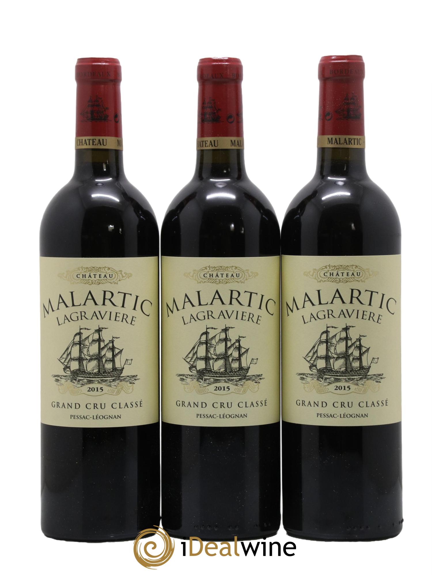 Château Malartic-Lagravière Cru Classé de Graves 2015 - Lot of 6 bottles - 1