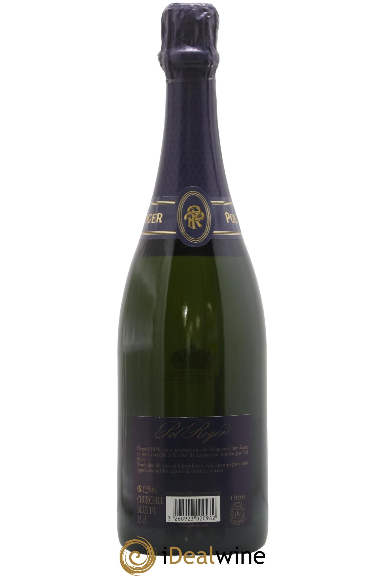 Cuvée Winston Churchill Pol Roger 1998 - Lot de 1 bouteille - 2