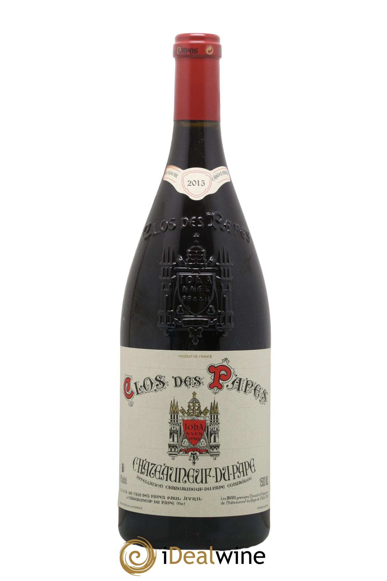 Châteauneuf-du-Pape Clos des Papes - Paul Avril 2015 - Lotto di 1 magnum - 0