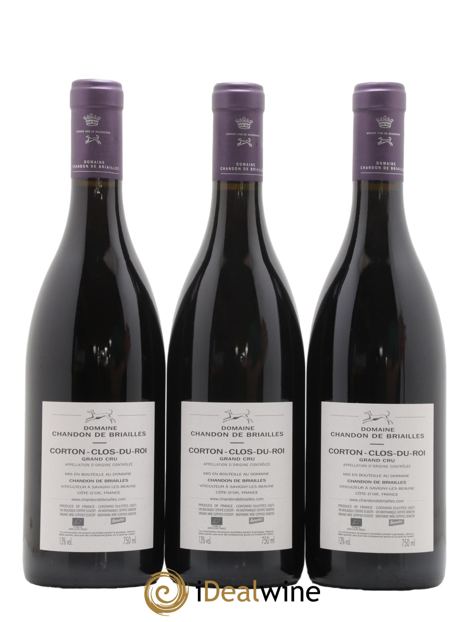 Corton Grand Cru Clos du Roi Chandon de Briailles 2017 - Lot de 6 bouteilles - 4