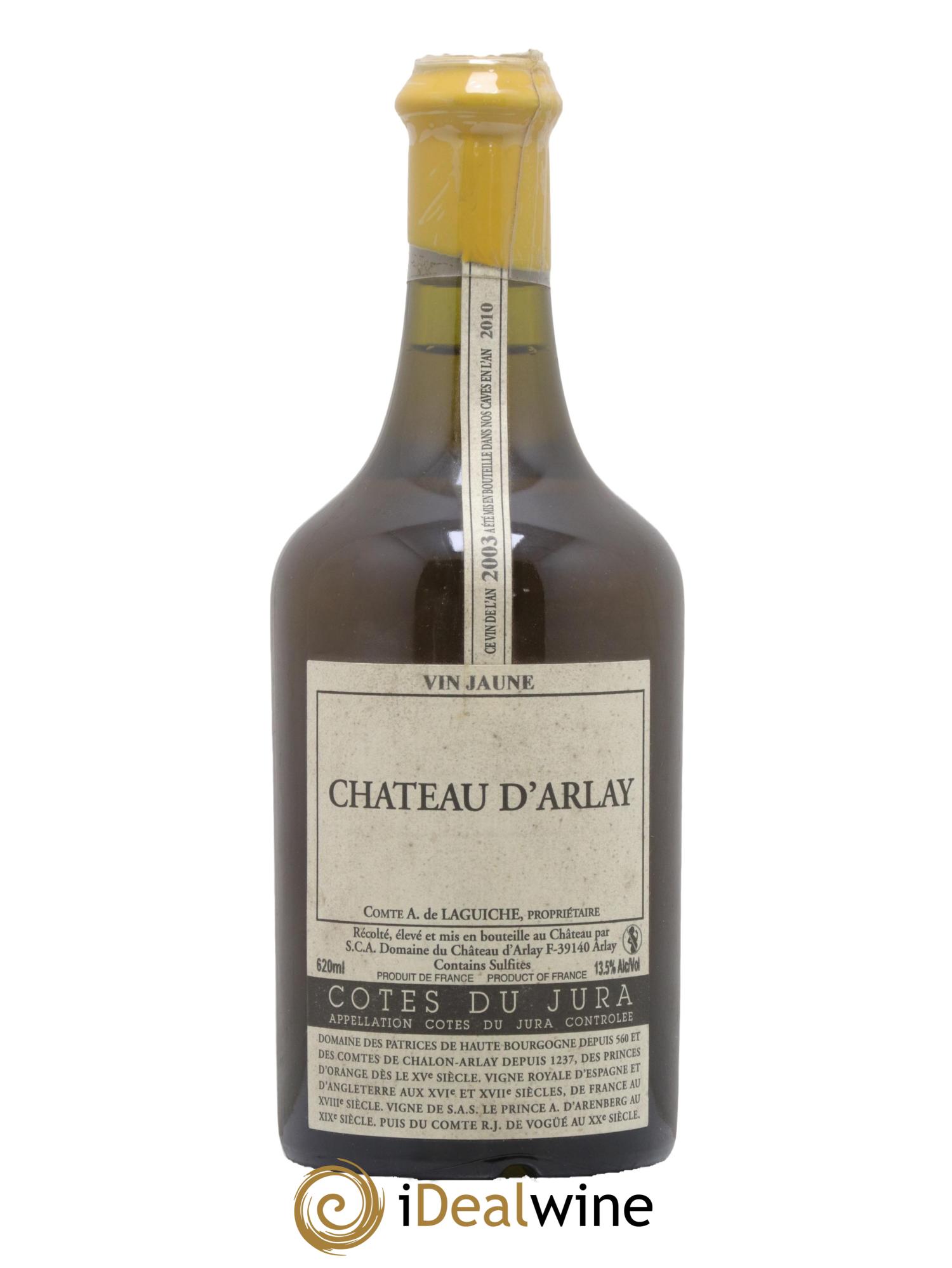 Côtes du Jura Vin jaune Château d'Arlay 2003 - Lot de 1 clavelin - 0