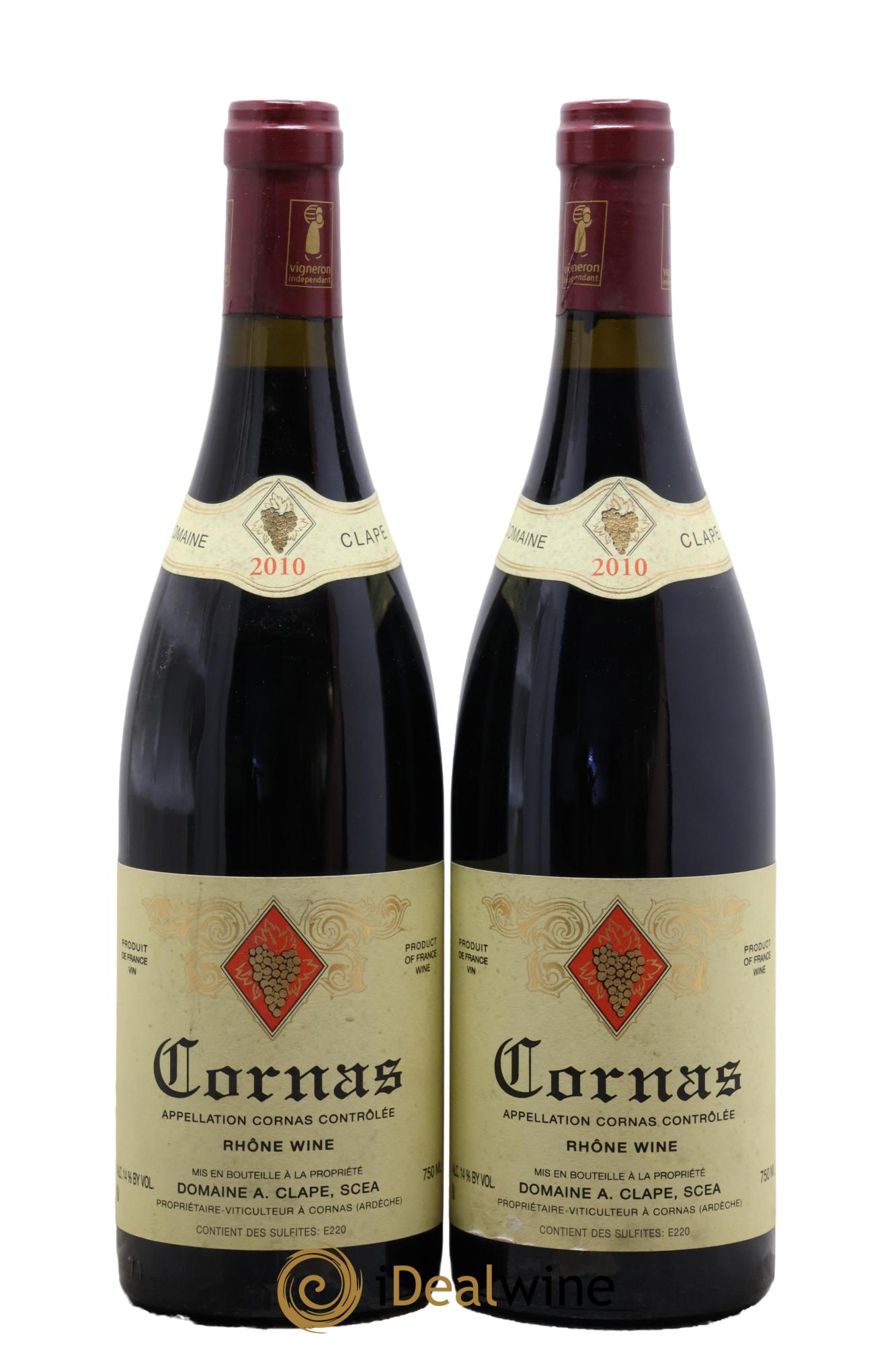 Cornas Auguste Clape 2010 - Lot of 2 bottles - 0