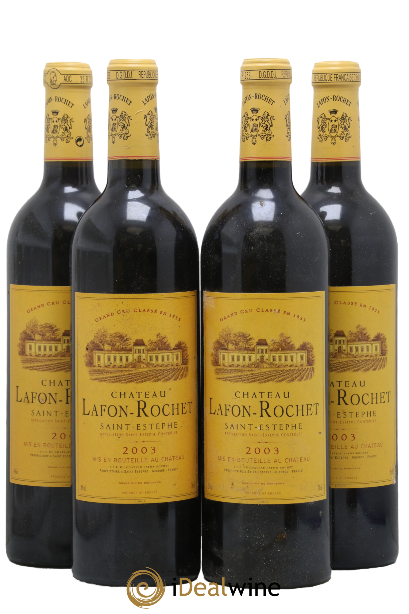 Château Lafon Rochet 4ème Grand Cru Classé 2003 - Lot of 4 bottles - 0