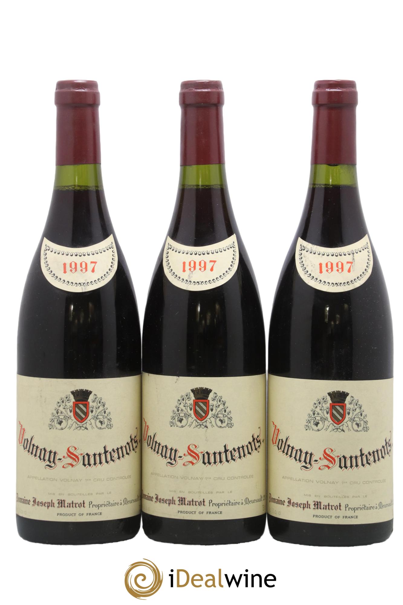 Volnay 1er Cru Santenots Matrot (Domaine) 1997 - Lot de 3 bouteilles - 0