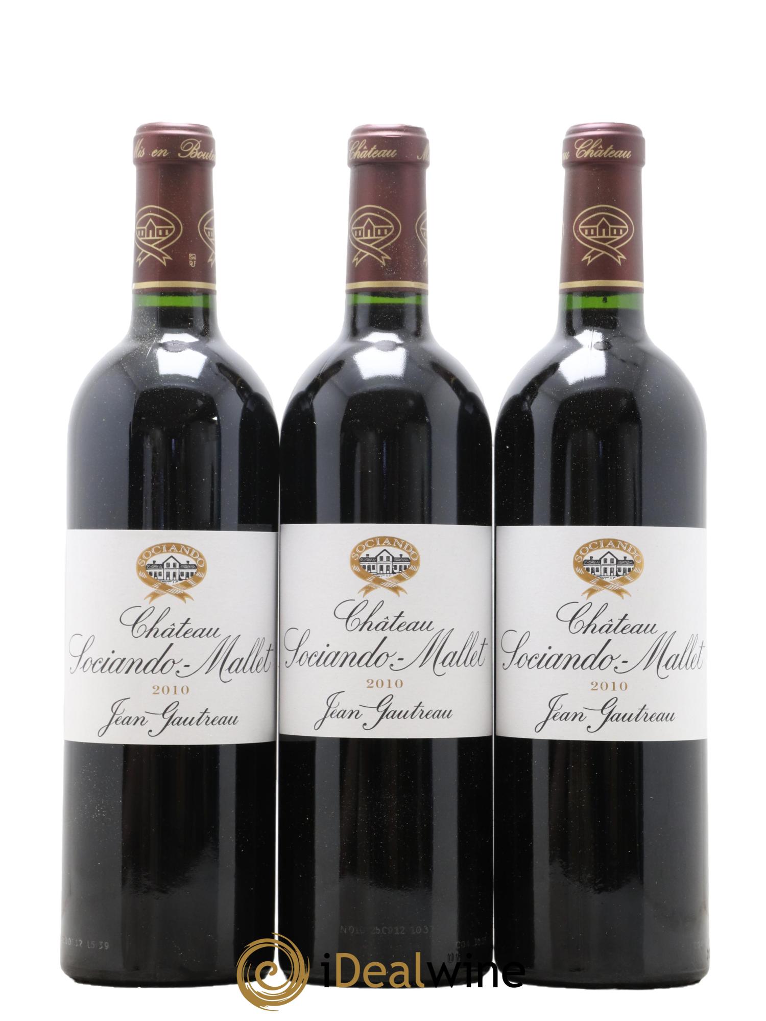 Château Sociando Mallet 2010 - Lot de 6 bouteilles - 2