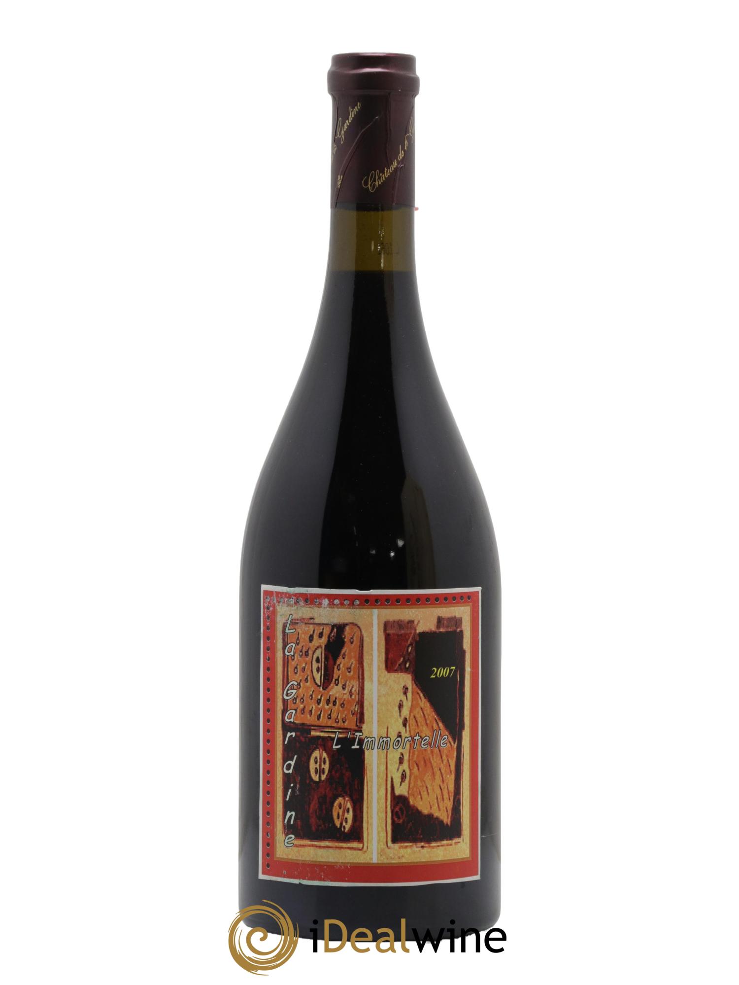 Châteauneuf-du-Pape Château de La Gardine L'Immortelle Famille Brunel 2007 - Lot de 1 bouteille - 1
