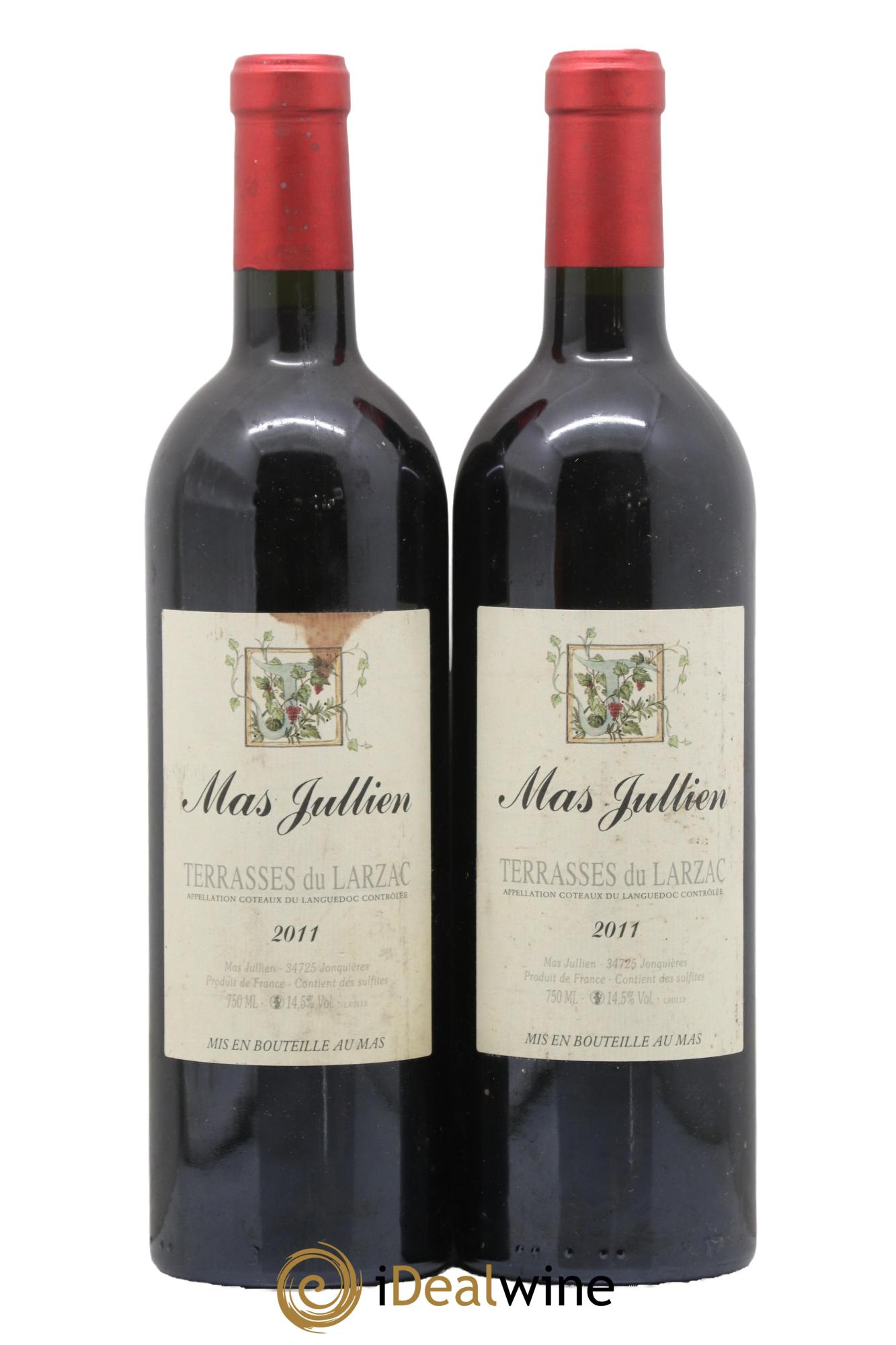 Terrasses du Larzac Mas Jullien Olivier Jullien 2011 - Lot de 2 bouteilles - 0