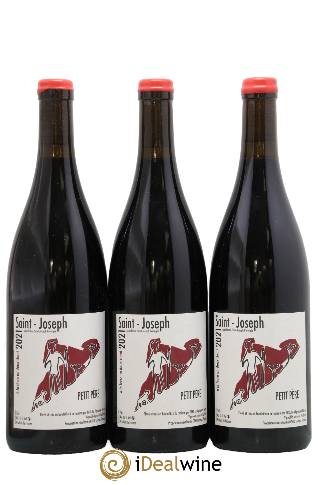 Saint-Joseph Petit Pere La Vigne Des Peres 2021 - Lot of 3 bottles - 0