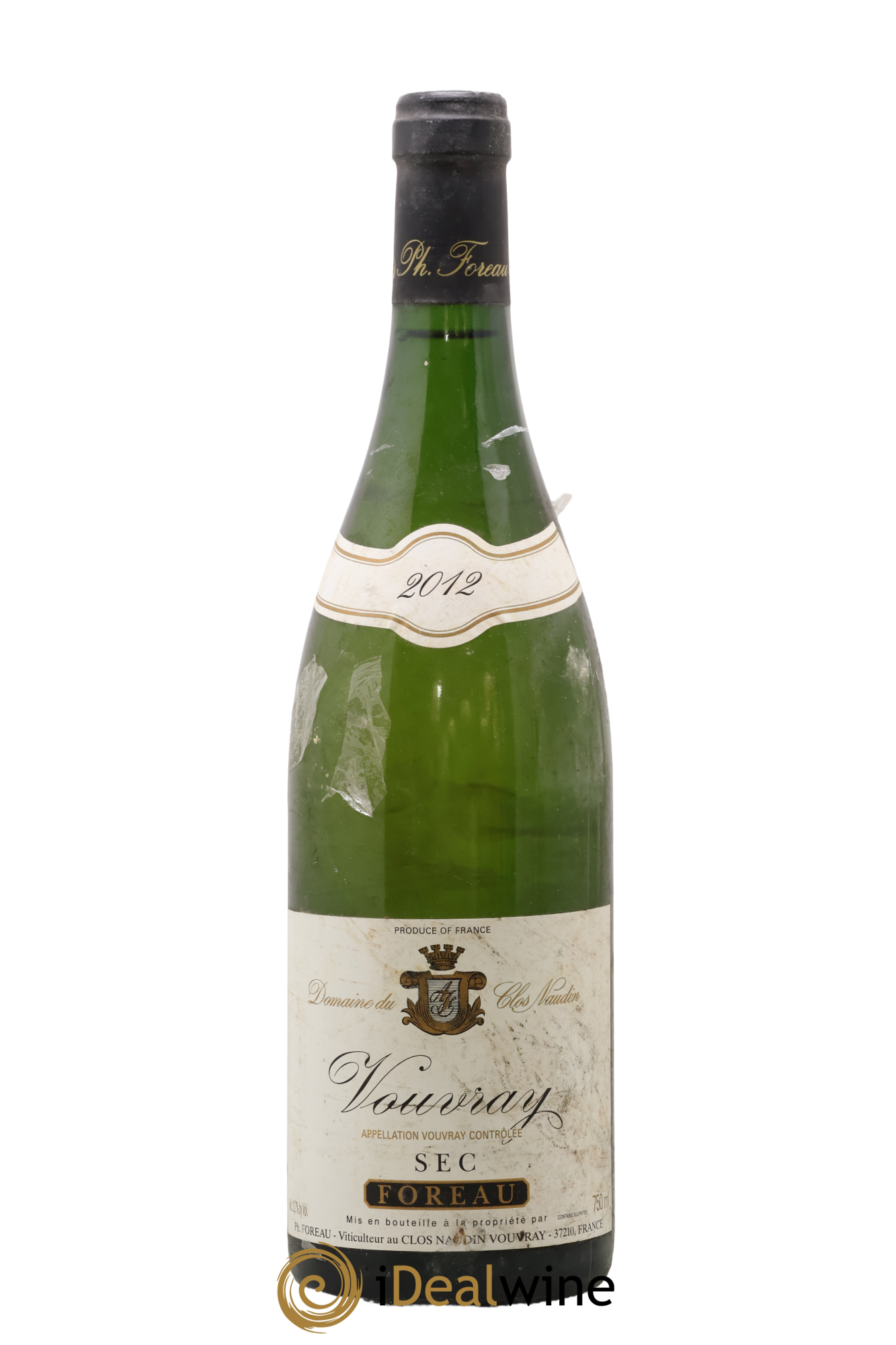 Vouvray Sec Clos Naudin - Vincent Foreau 2012 - Lot de 1 bouteille - 0
