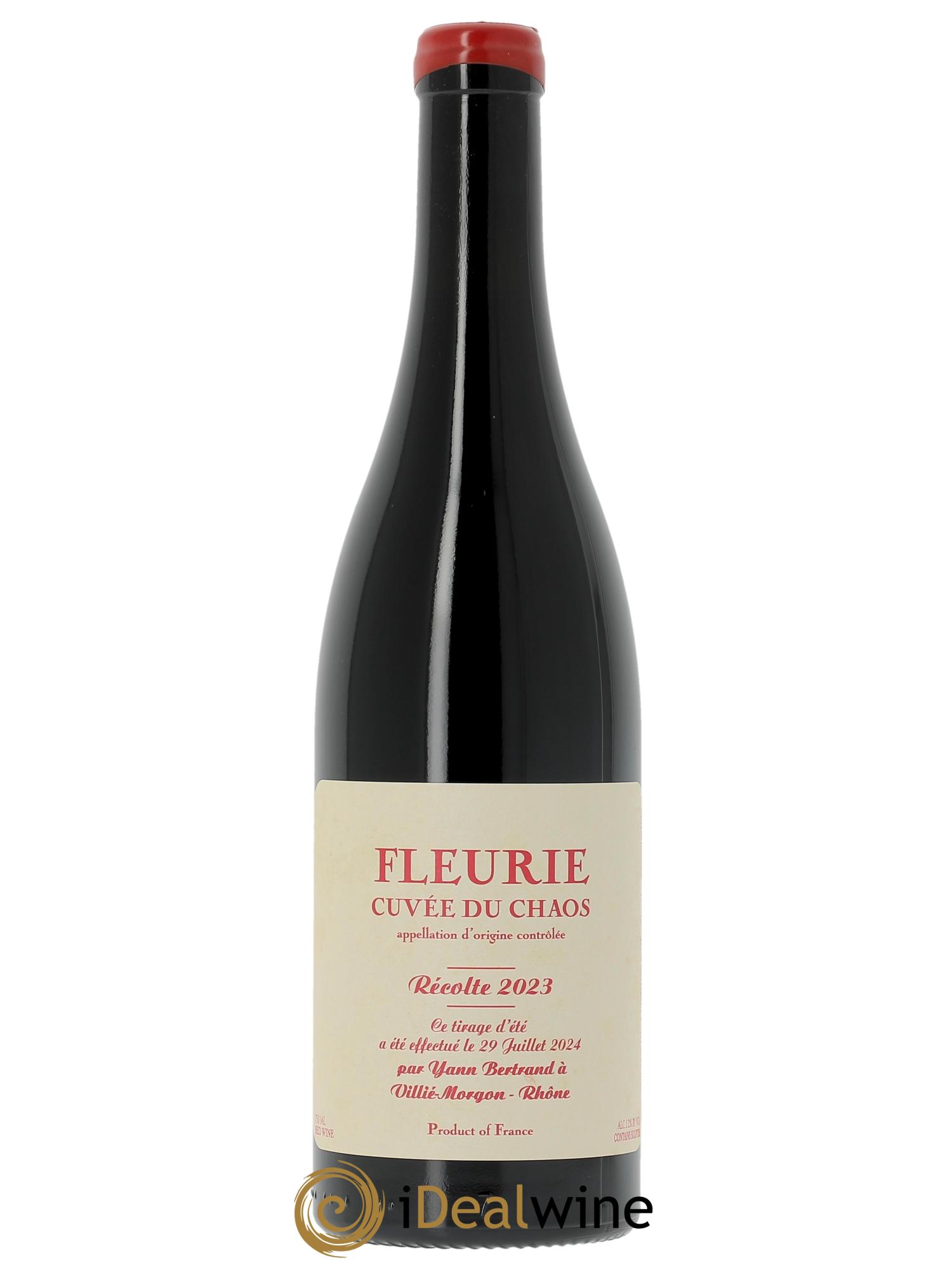 Fleurie Cuvée du Chaos Yann Bertrand  2023 - Lot de 1 bouteille - 0