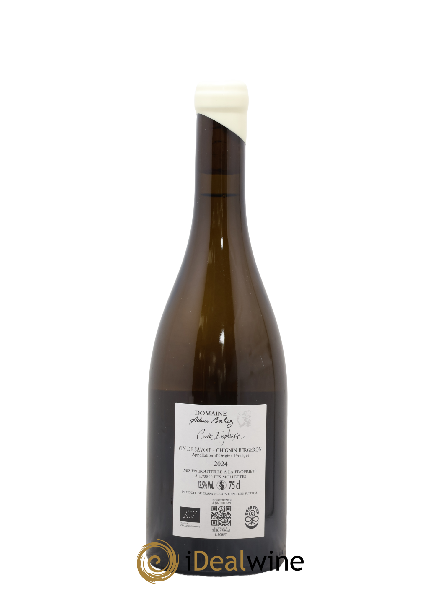 Vin de Savoie Chignin Bergeron L'Euphrasie Adrien Berlioz 2024 - Lot of 1 bottle - 1