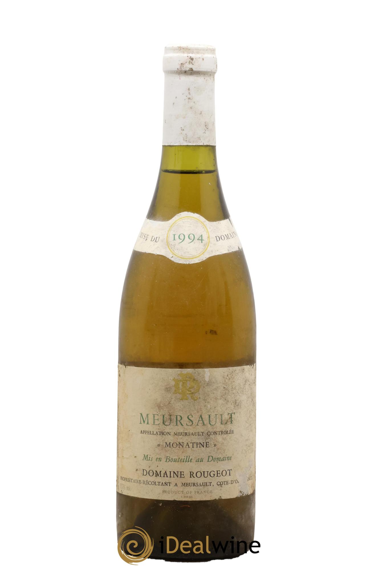 Meursault Monatine Rougeot Père et Fils 1994 - Posten von 1 Flasche - 0