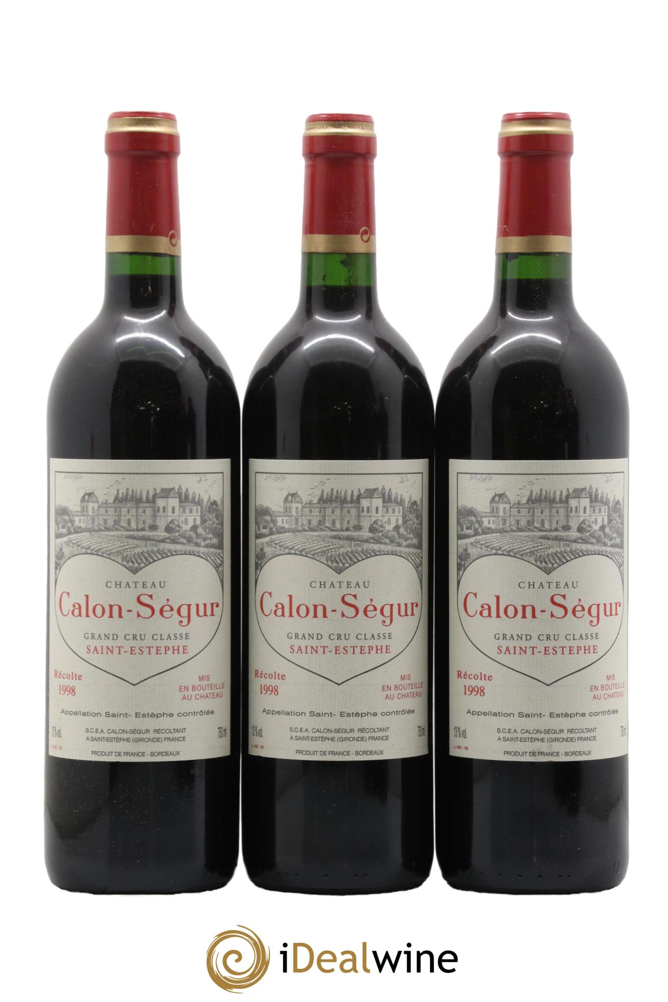 Château Calon Ségur 3ème Grand Cru Classé  1998 - Lotto di 12 bottiglie - 3