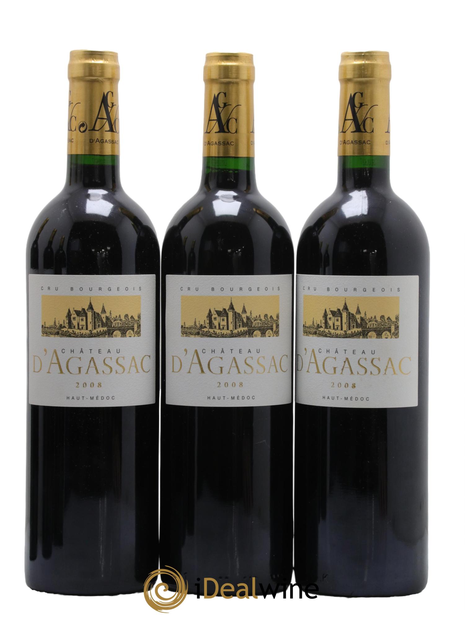 Château d' Agassac Cru Bourgeois 2008 - Lot de 6 bouteilles - 2