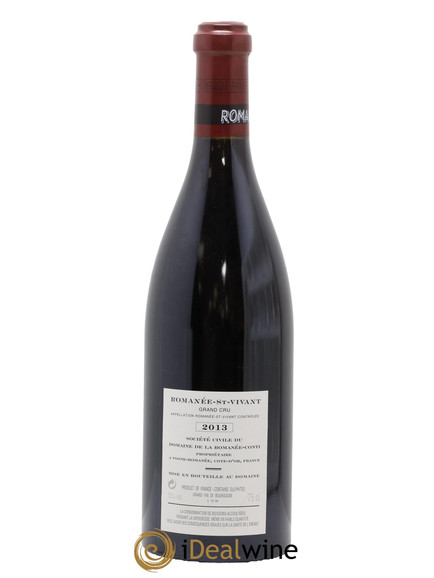 Romanée-Saint-Vivant Grand Cru Domaine de la Romanée-Conti 2013 - Posten von 1 Flasche - 1