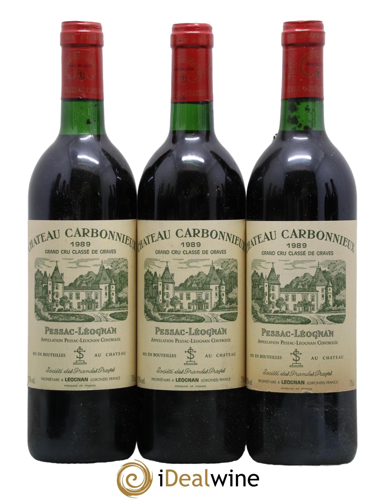 Château Carbonnieux Cru Classé de Graves 1989 - Lot de 12 bouteilles - 2