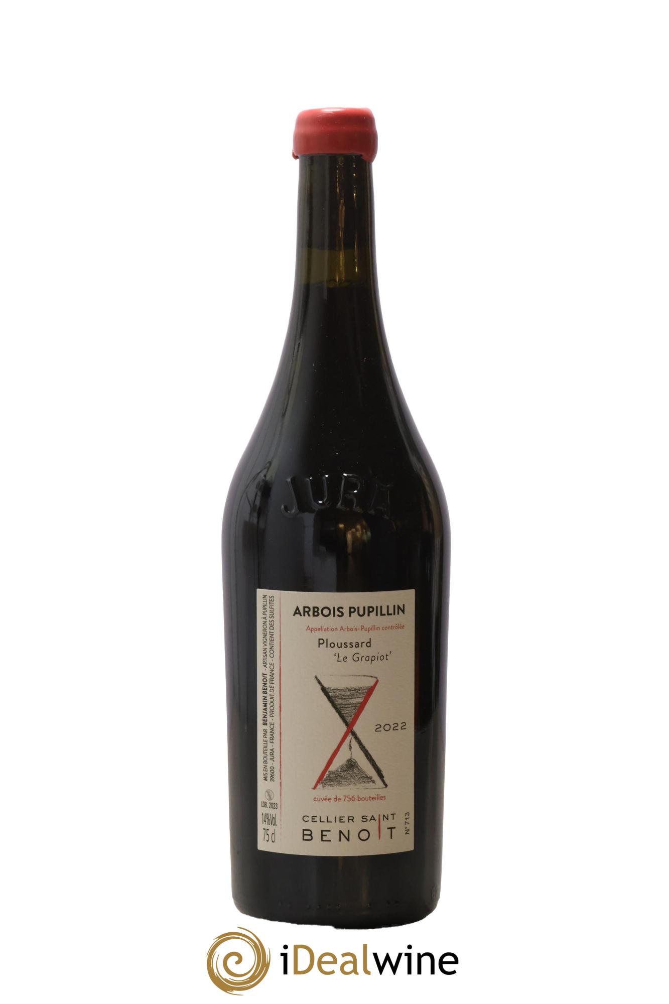 Arbois Pupillin Ploussard Le Grapiot Cellier Saint Benoît 2022 - Lot of 1 bottle - 0