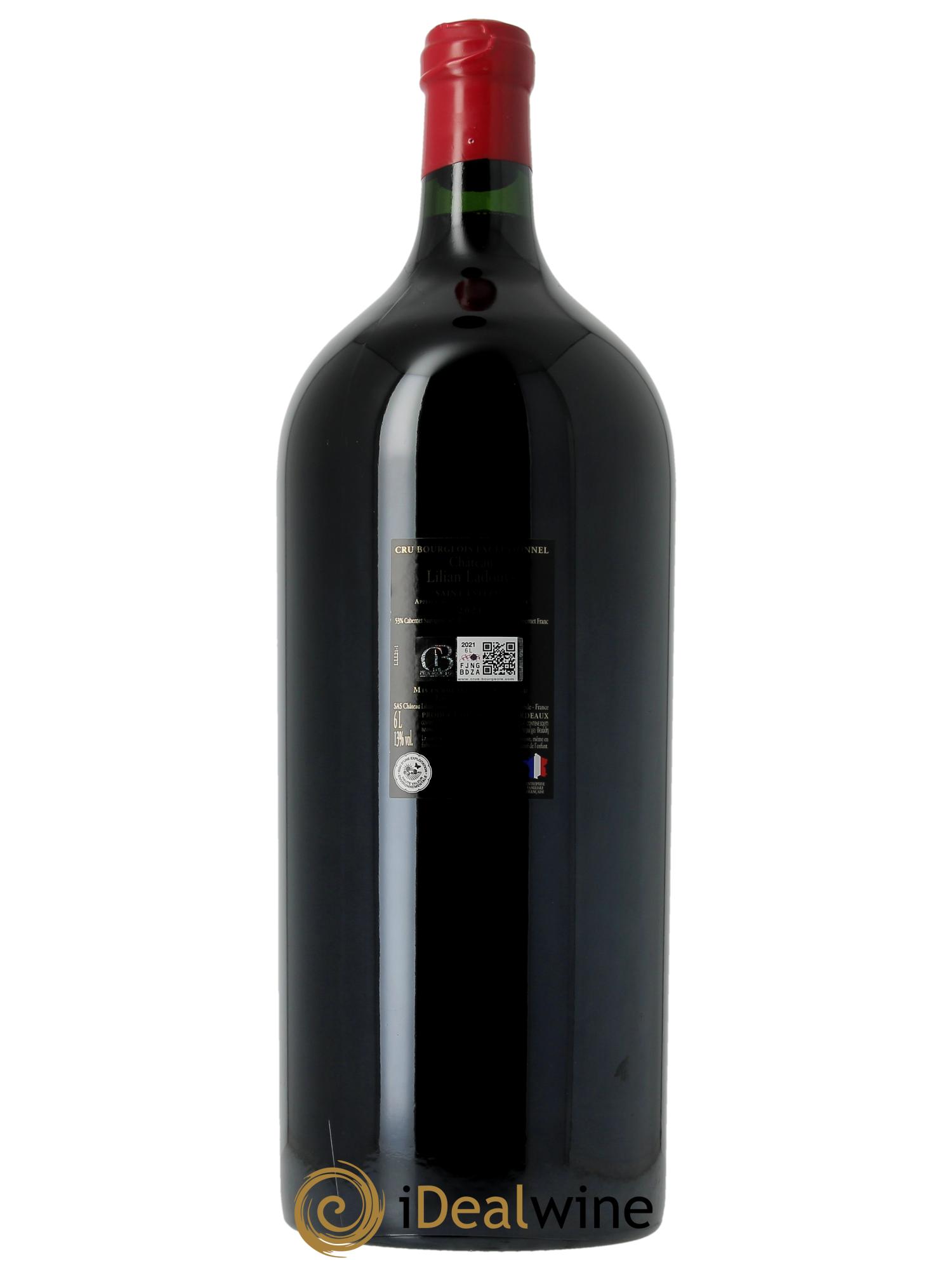 Château Lilian Ladouys Cru Bourgeois (CBO a partir de 1 bts) 2021 - Lot de 1 impériale - 2