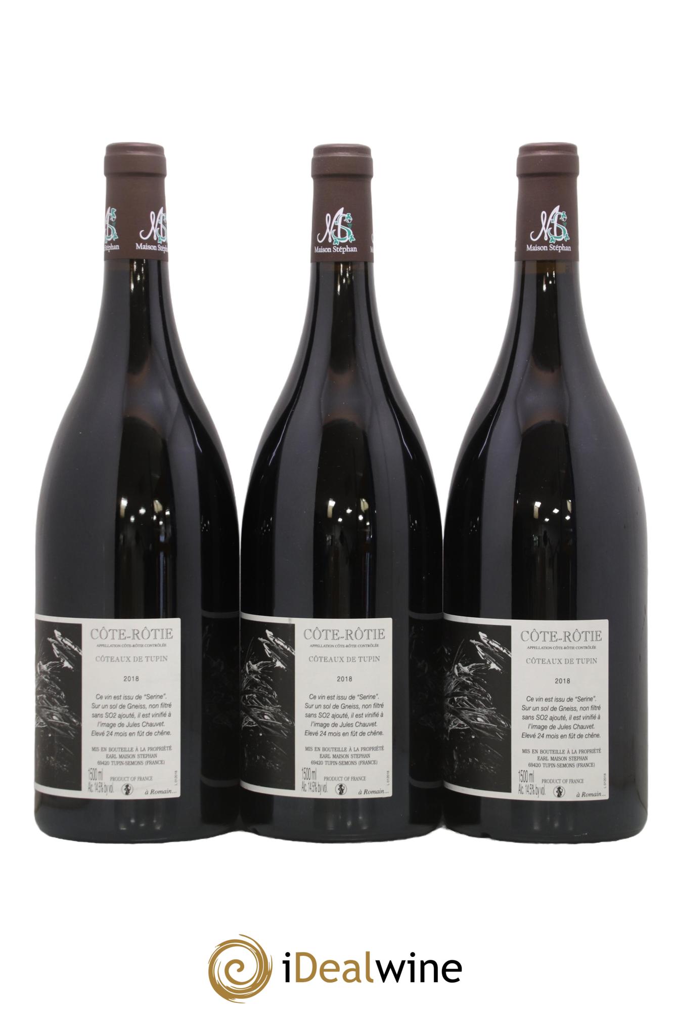 Côte-Rôtie Coteaux de Tupin Jean-Michel Stephan 2018 - Lotto di 3 magnum - 1