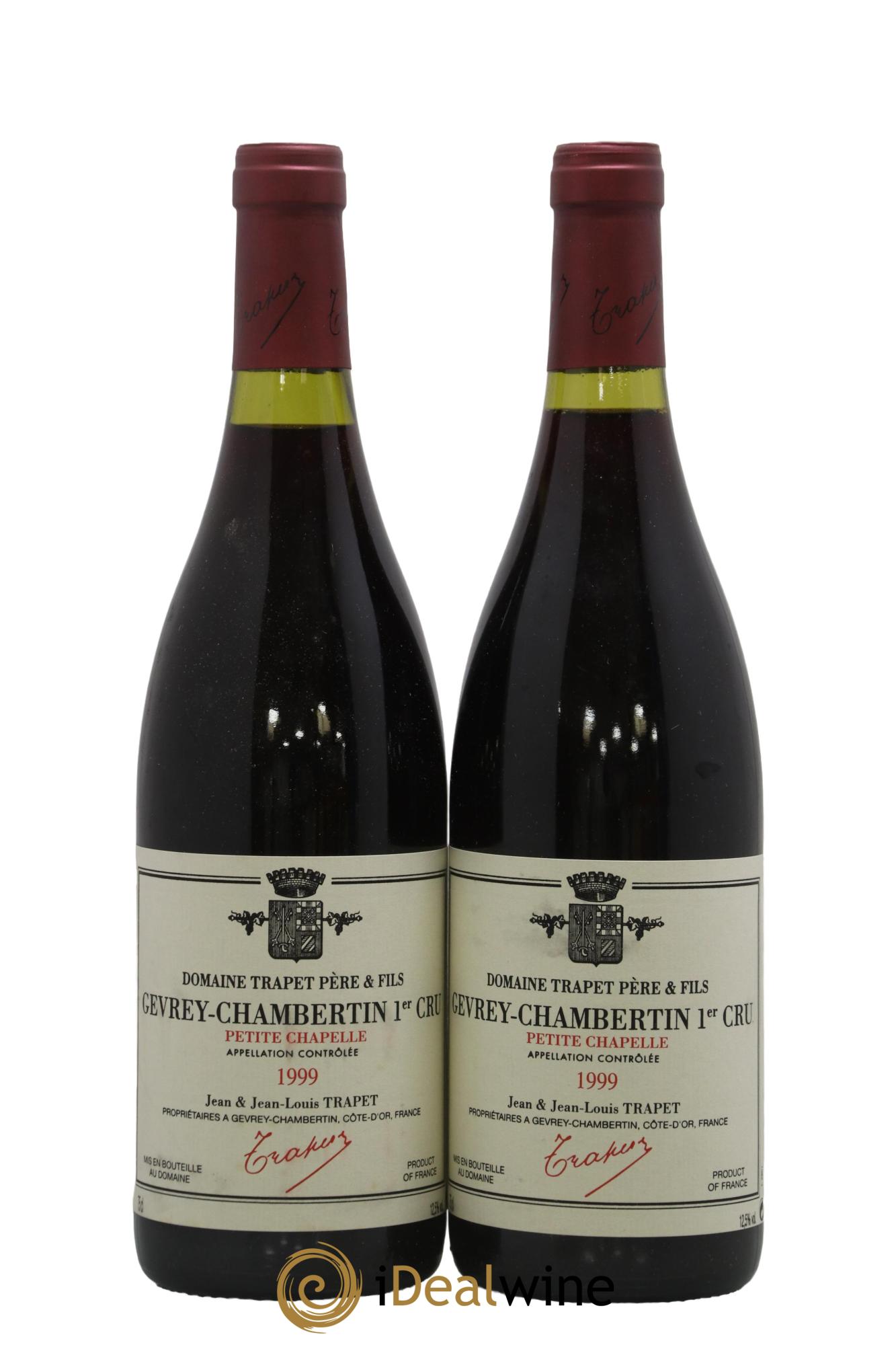 Gevrey-Chambertin 1er Cru Petite Chapelle Domaine Trapet 1999 - Lot of 2 bottles - 0