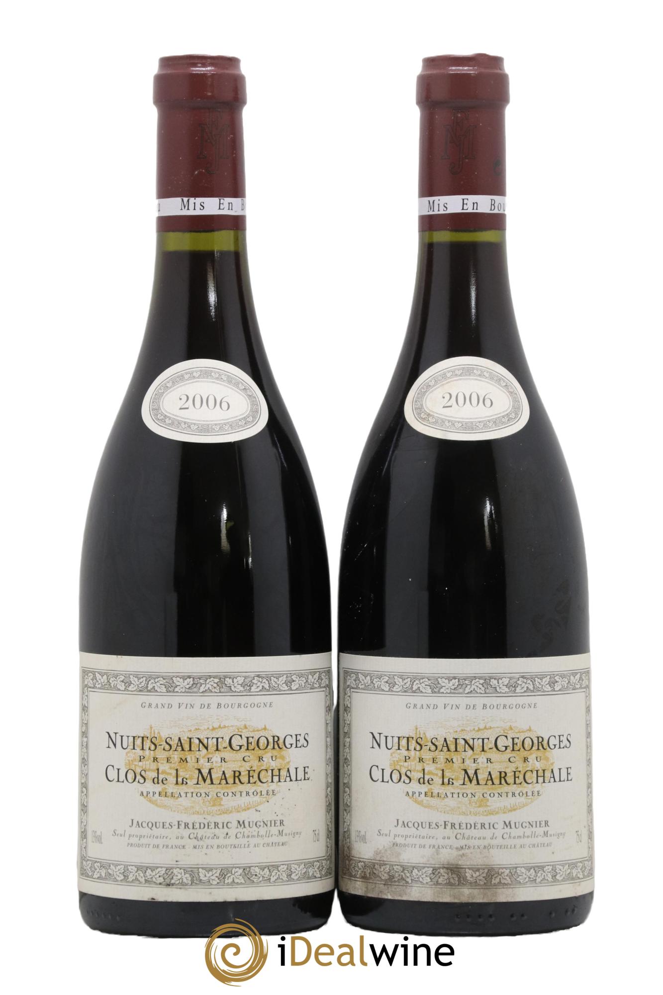 Nuits-Saint-Georges 1er Cru Clos de La Maréchale Jacques-Frédéric Mugnier 2006 - Lot de 2 bouteilles - 0